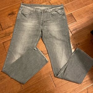 7 all for mankind standard jeans - size 36 - gray